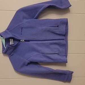 Kids Columbia fleece purple